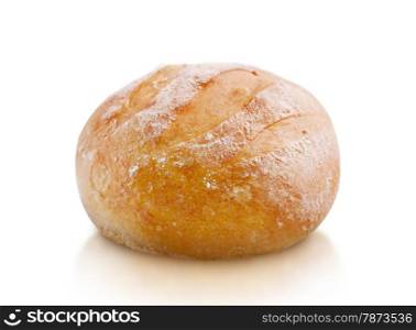 fresh bread isolated on white background, clipping path and alpha channel included.