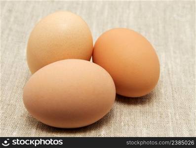 fresh brown eggs
