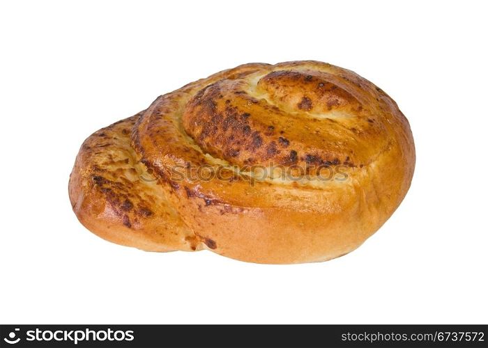 fresh bun isolated over a white background