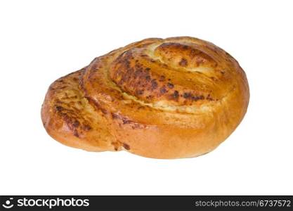 fresh bun isolated over a white background