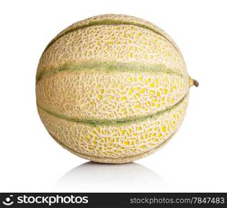 Fresh cantaloupe melon isolated on white background