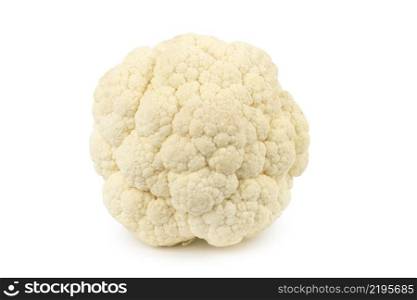 Fresh cauliflower isolated on white background. Fresh cauliflower