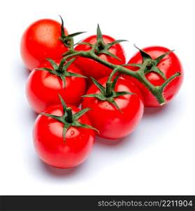 fresh cherry tomato isolated on white background cutout. fresh cherry tomato isolated on white background