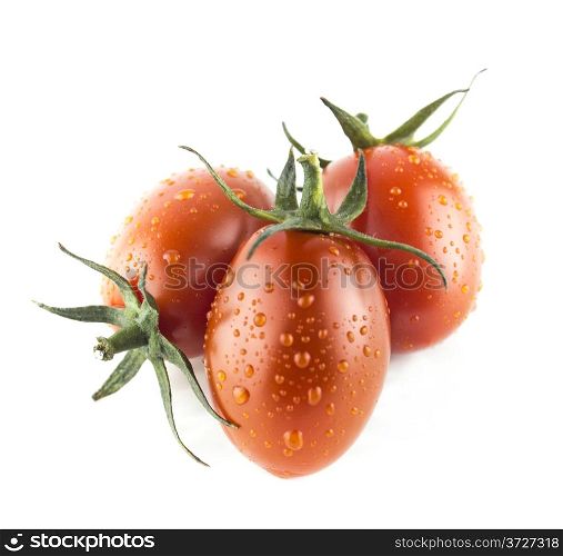 fresh cherry tomatoes. fresh cherry tomatoes with water drops.
