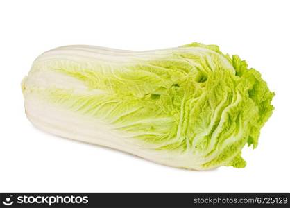 fresh chinese cabbage isolated on white background