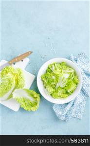 Fresh chinese napa cabbage salad