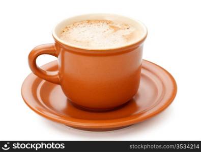 fresh coffee cup isolated on white background