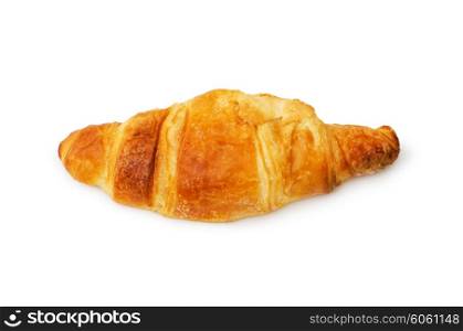 Fresh croissant isolated on the white background