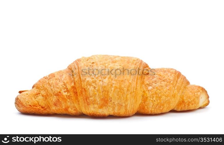 fresh croissant isolated on white