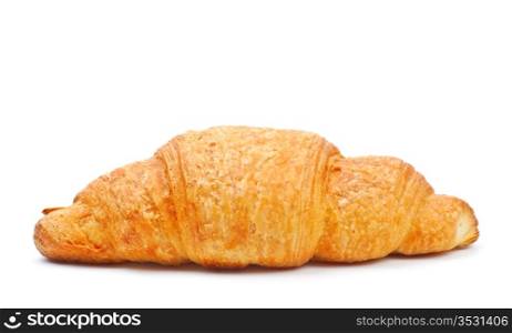 fresh croissant isolated on white