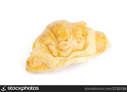 fresh croissant isolated on white background