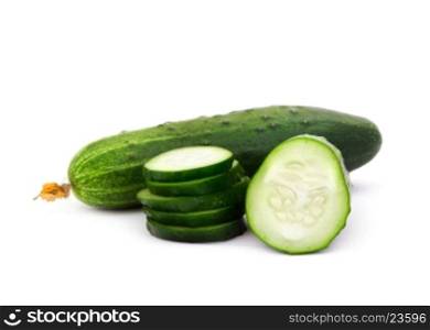 Fresh cucumber on white background&#xA;&#xA;