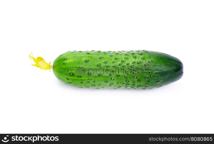 fresh cucumbers isolated on white