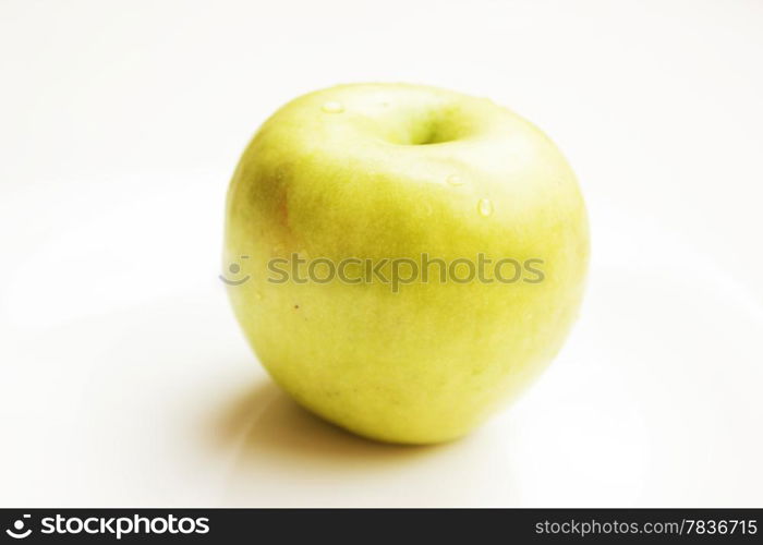 Fresh delicious looking green apples.