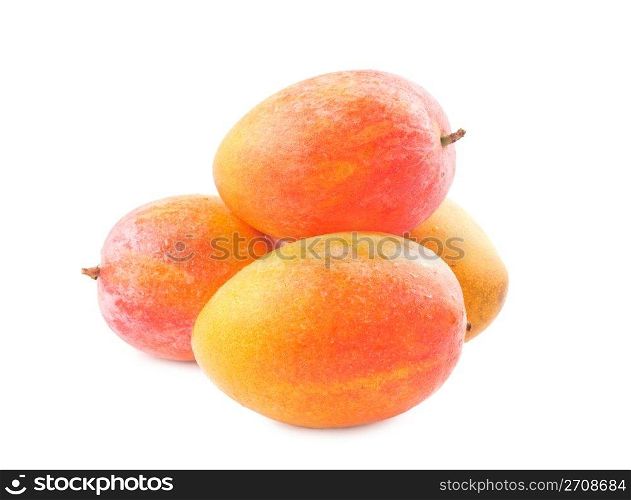 Fresh delicious mango fruit isolated on white background