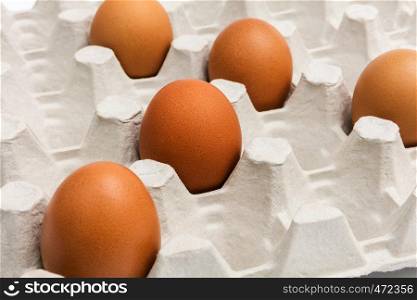 fresh eggs in the package
