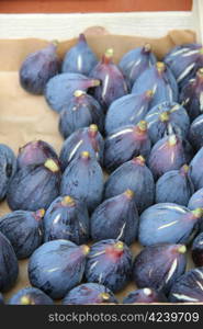 Fresh figs at a local market in the Provence, France