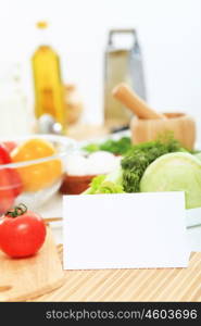 Fresh food and vegetables on the table