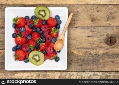 Fresh Fruit and Berries for Breakfast