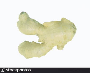 Fresh ginger isolated on white background