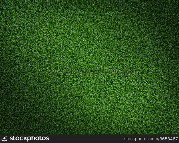 Fresh green grass background. Top view, 3d render