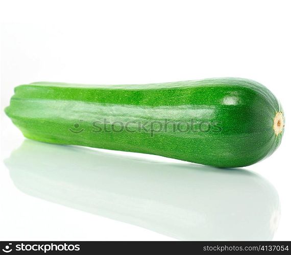 fresh green zucchini , close up