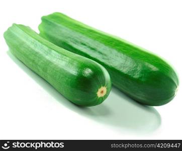 fresh green zucchini , close up