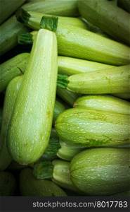 Fresh green zucchini. Zucchini background