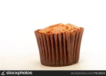 fresh home made sweet sweet muffin cake isolated over white