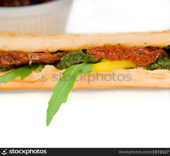 fresh homemade panini sandwich ,typical italian snack