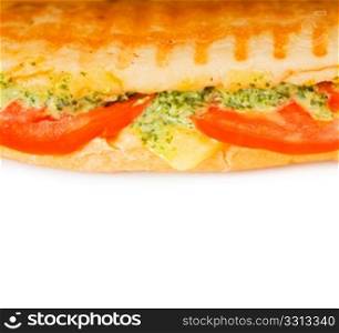fresh homemade panini sandwich ,typical italian snack