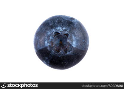 Fresh juicy blueberries isolated on white background