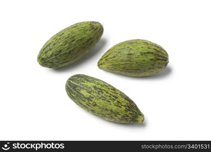 Fresh Kelek fruit on white background