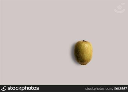 Fresh kiwi fruits on a white background for the menu. Geometric background. Flat lay, copy space, top view.