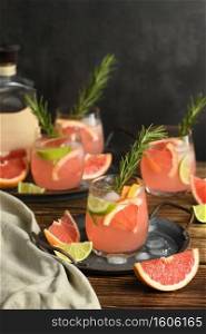 Fresh lime and rosemary combined with fresh grapefruit juice and tequila are the perfect way to get the most out of these amazing products.