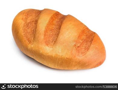 Fresh loaf of fancy bread isolated on white