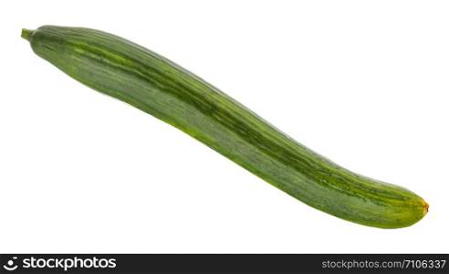 fresh long cucumber isolated on white background