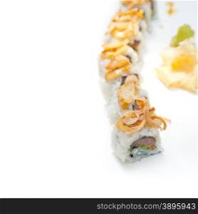 fresh made Japanese sushi rolls called Maki Sushi