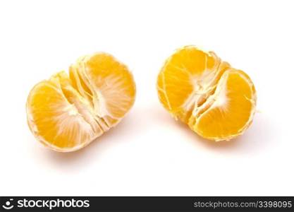 Fresh Mandarin isolated on white background