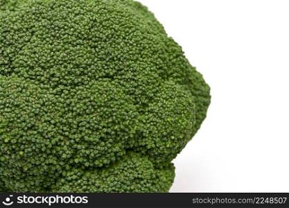 Fresh natural organic broccoli isolated on white background. High quality photo. Fresh natural organic broccoli isolated on white background