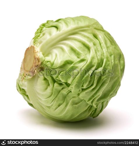 fresh natural organic cabbage on a white background. High quality photo. fresh natural organic cabbage on a white background