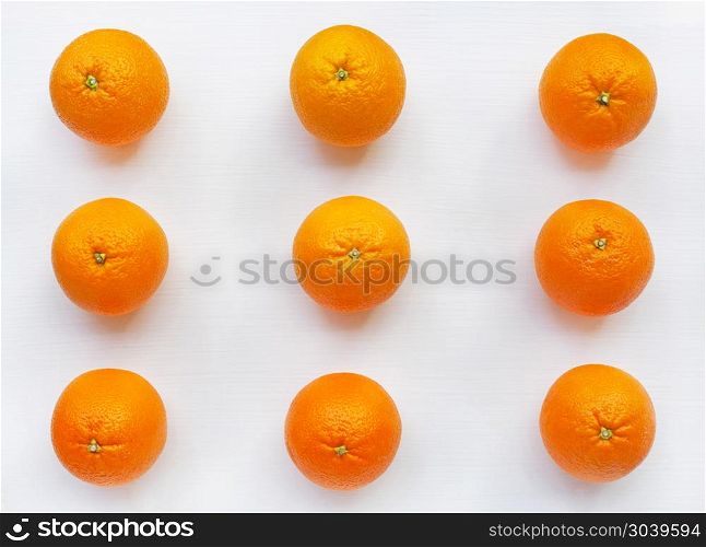 Fresh orange citrus fruit isolated on white background. . Fresh orange citrus fruit isolated on white background. Top view