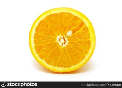 fresh orange isolated on white