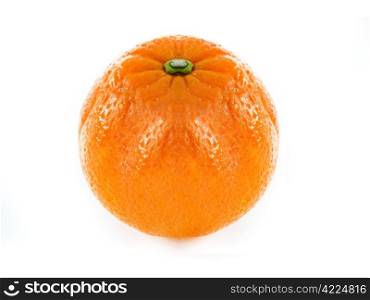 Fresh orange on a white background . Fresh orange