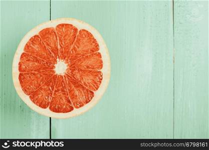 Fresh Orange On Wood Table