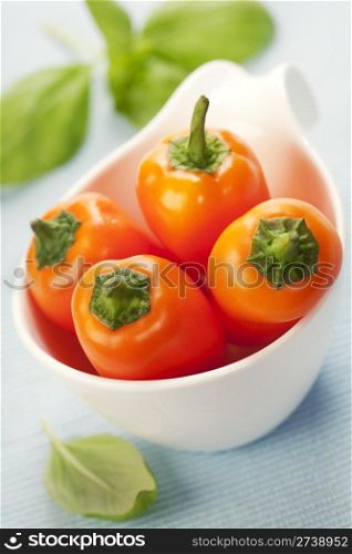 fresh orange peppers