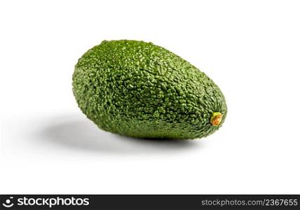 Fresh organic avocado isolated on a white background. Avocado isolated on a white background