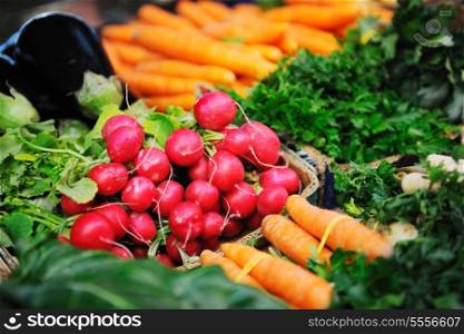 fresh organic vegetables eco food on market