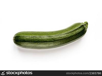 Fresh organic zucchini isolated on a white background. Zucchini isolated on a white background