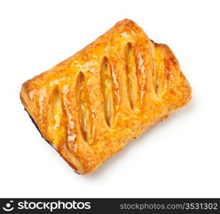 fresh pie isolated on white